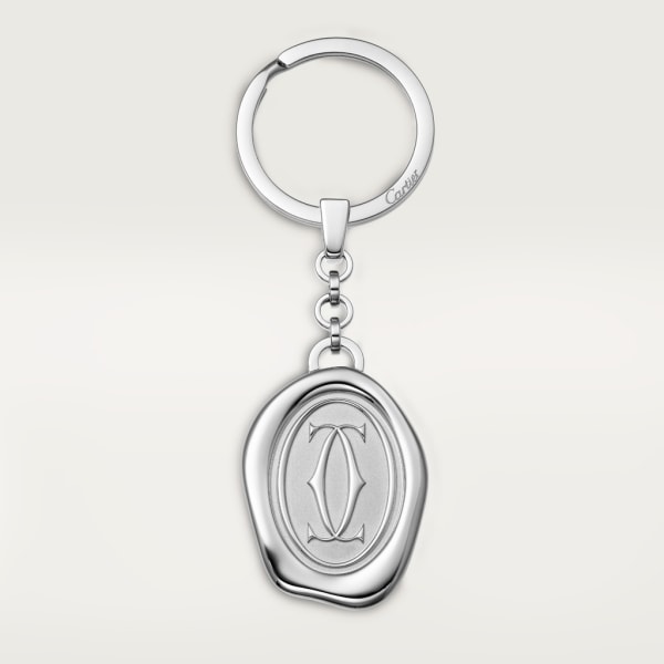 Key ring with wax seal décor Stainless steel