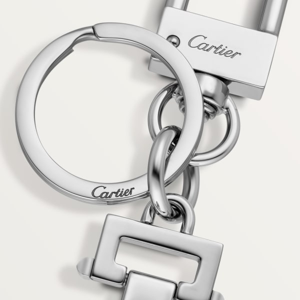 Pasha de Cartier钥匙圈 镀钯饰面金属，树脂
