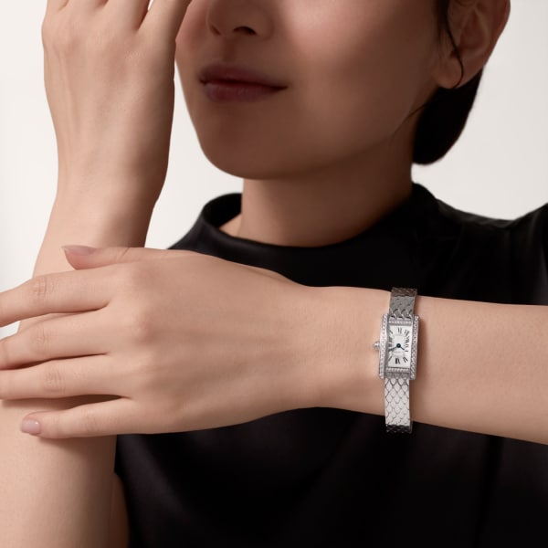 CRWB710013 Tank Américaine watch Mini model, quartz movement