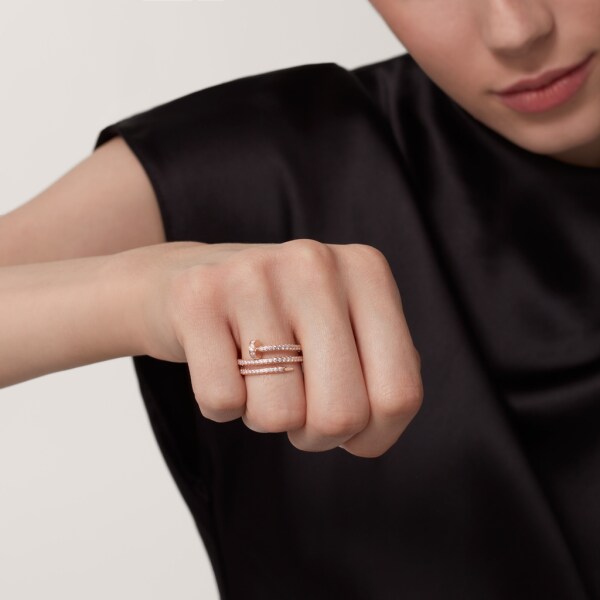 Juste un Clou ring Rose gold, diamonds