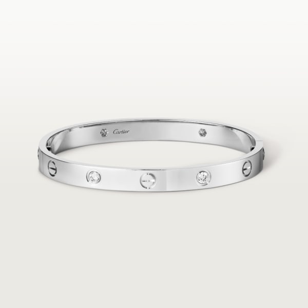 Love bracelet, 4 diamonds White gold, diamonds