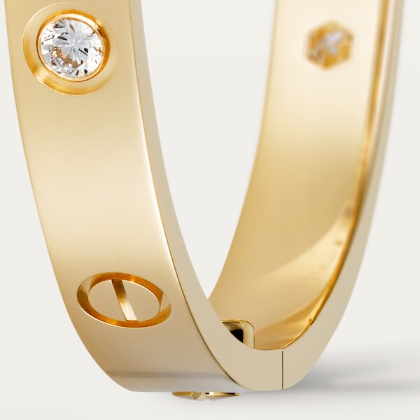 Love bracelet, 4 diamonds Yellow gold, diamonds