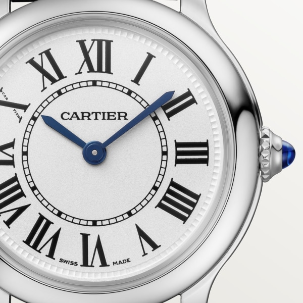 Ronde Must de Cartier系列腕表 29 毫米，石英机芯，精钢，非动物性材质表带