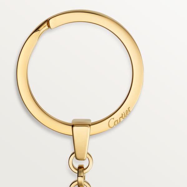 三环装饰钥匙圈 Trinity系列 精钢，镀玫瑰金和镀黄金饰面