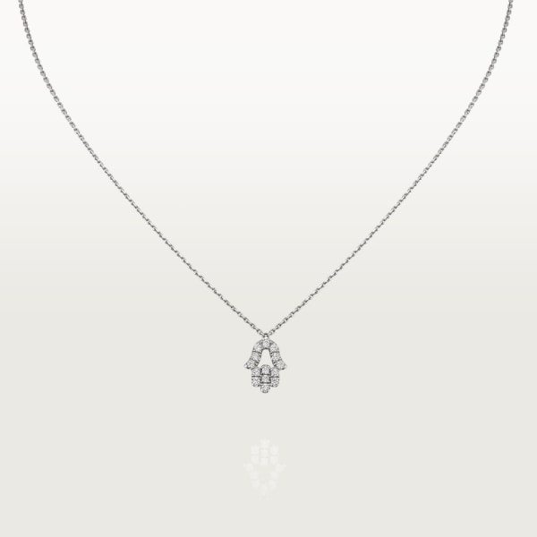 Symbol necklace White gold, diamond