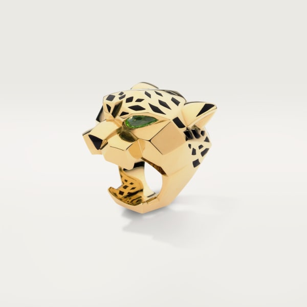 Panthère de Cartier戒指 黄金，亮漆，橄榄石，缟玛瑙