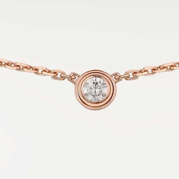 Cartier d'Amour necklace XS Rose gold, diamond