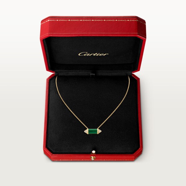 Les Berlingots de Cartier项链中号款 黄金，孔雀石，钻石