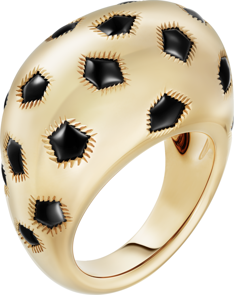 Panthère de Cartier戒指黄金，缟玛瑙