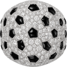 Panthère de Cartier戒指 白金，缟玛瑙，钻石