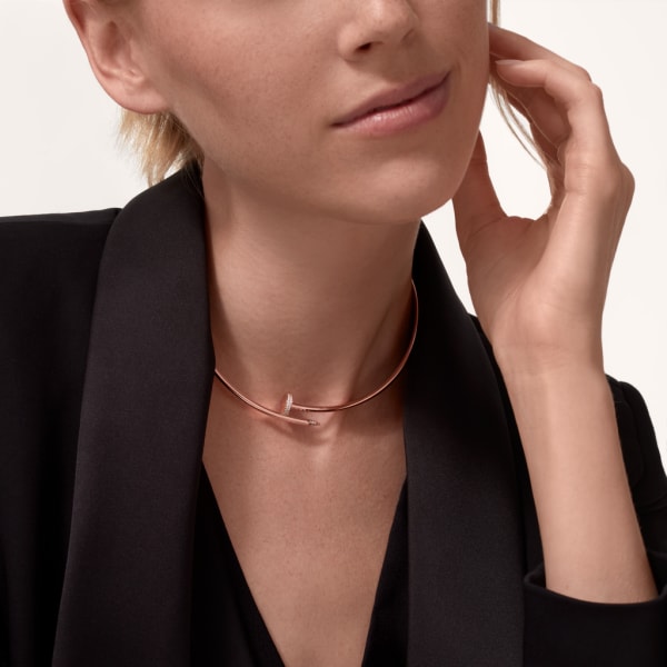 Juste un Clou necklace Rose gold, diamonds