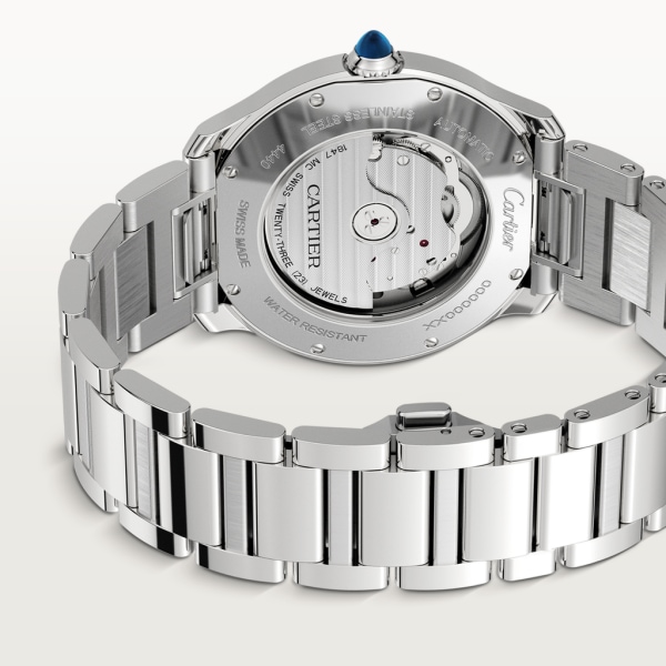 Ronde Must de Cartier系列腕表 40 毫米表款，自动上链机械机芯，精钢