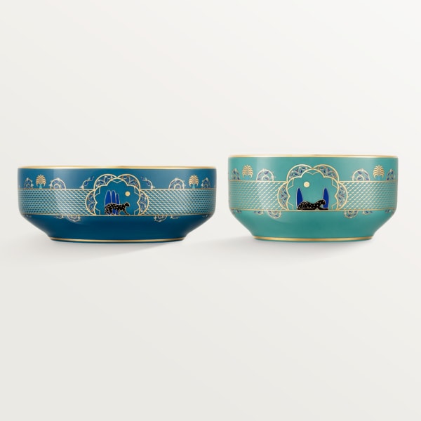 Panthère de Cartier卡地亚猎豹瓷碗两件套 陶瓷