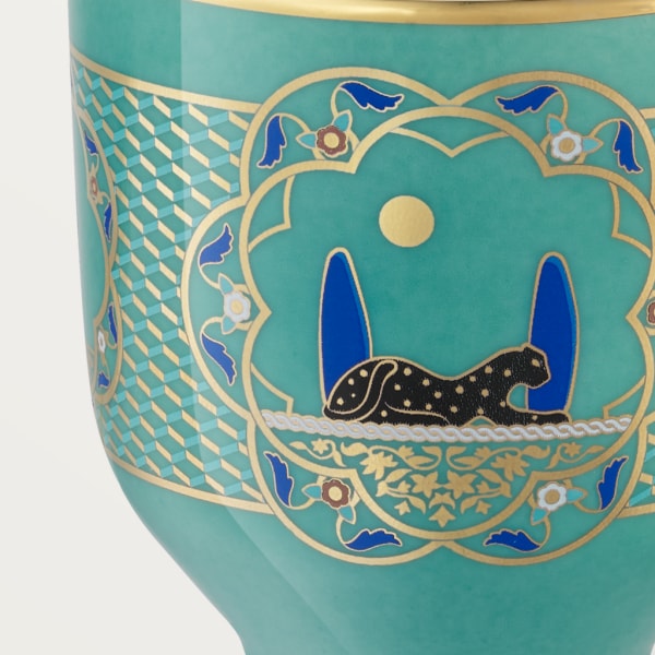 Panthère de Cartier卡地亚猎豹茶杯三件套 陶瓷