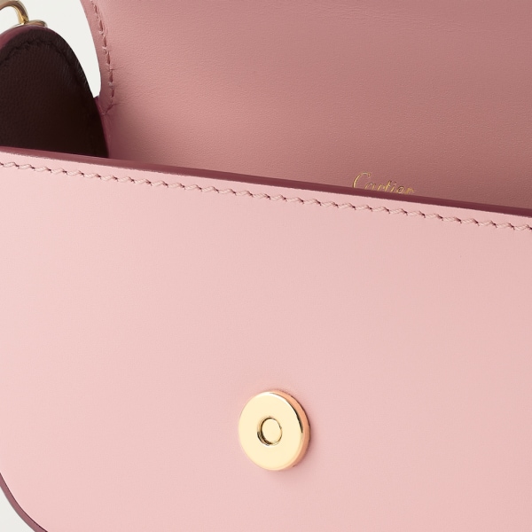 链条手袋，超小号款，C de Cartier系列 淡粉色小牛皮，镀金与淡粉色珐琅饰面