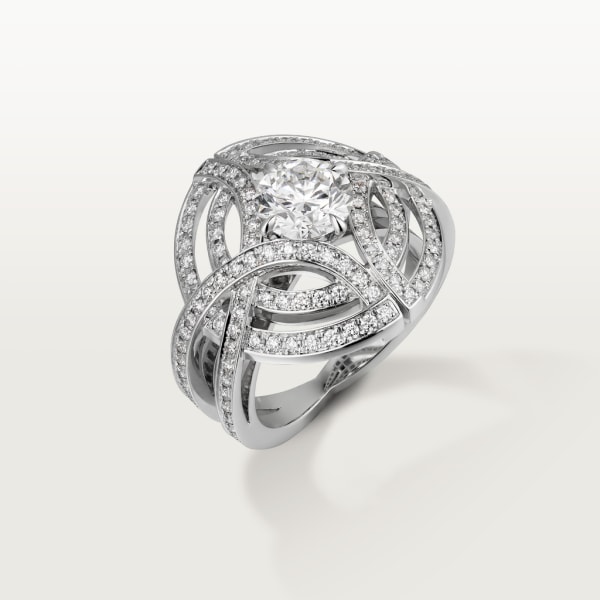 Galanterie de Cartier ring White gold, diamonds