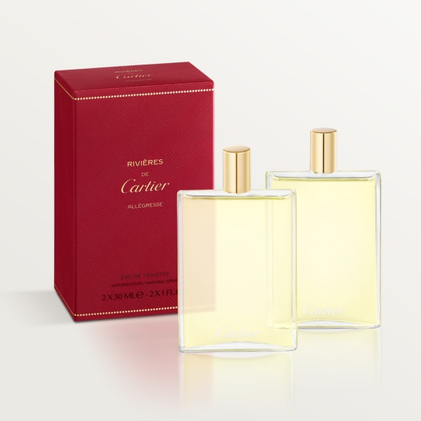 Les Nécessaires à Parfum Rivières de Cartier Allégresse Eau de Toilette Refill Pack 2x30 ml Spray