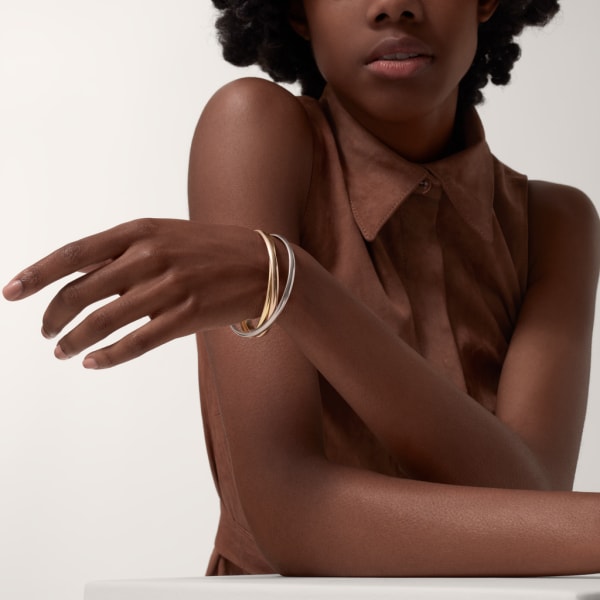 Trinity bracelet White gold, yellow gold, rose gold