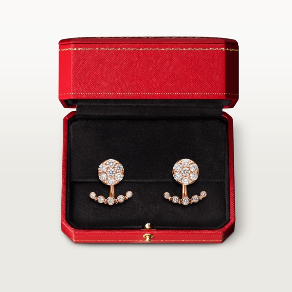 Etincelle de Cartier耳环 玫瑰金，钻石