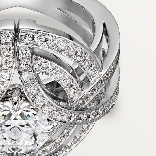 Galanterie de Cartier ring White gold, diamonds