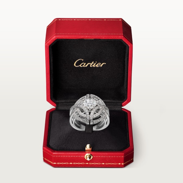 Galanterie de Cartier ring White gold, diamonds