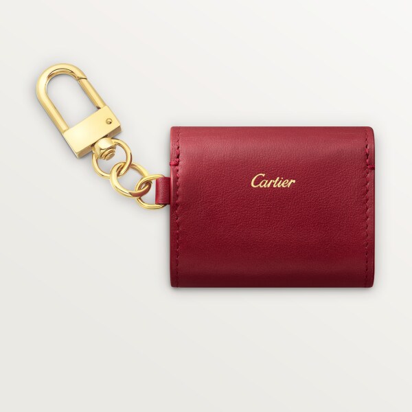 Diabolo de Cartier迷你包 红色小牛皮和镀金饰面