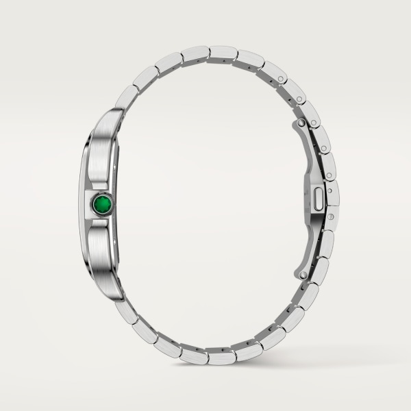 Santos de Cartier腕表 大号表款，手动上链机械机芯，精钢，可替换式金属表链与皮表带