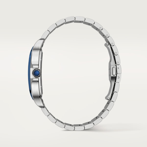 Santos de Cartier腕表 大号表款，手动上链机械机芯，精钢，可替换式金属表链与橡胶表带