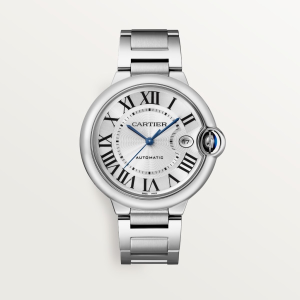 Ballon Bleu de Cartier watch 40mm, automatic movement, steel