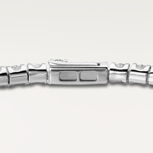 Essential Lines bracelet, brilliant-cut diamonds White gold, diamonds