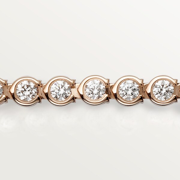 C de Cartier bracelet Rose gold, diamonds