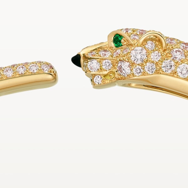 Panthère de Cartier手镯 黄金，缟玛瑙，祖母绿，钻石