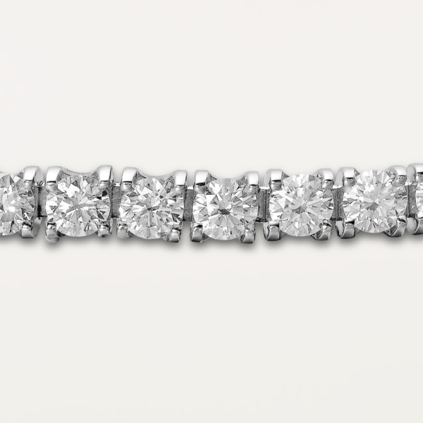 Essential Lines bracelet, brilliant-cut diamonds White gold, diamonds