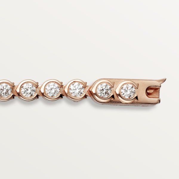 C de Cartier手镯 玫瑰金，钻石