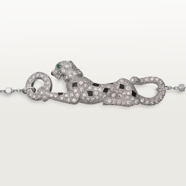Panthère de Cartier手镯 白金，祖母绿，钻石