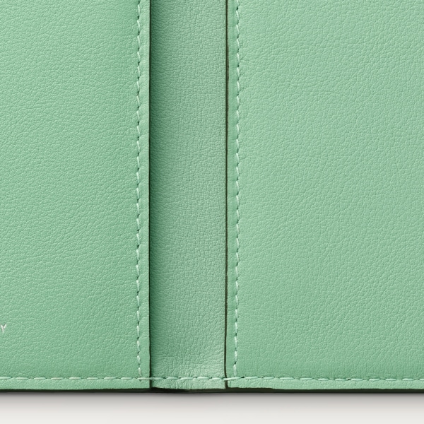 4信用卡皮夹，Must de Cartier系列 渐变绿色小牛皮，镀钯饰面