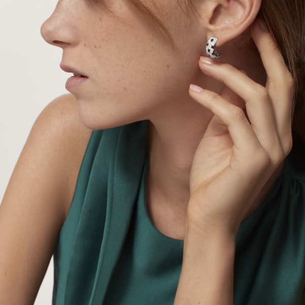 Panthère de Cartier earrings White gold, onyx, diamonds