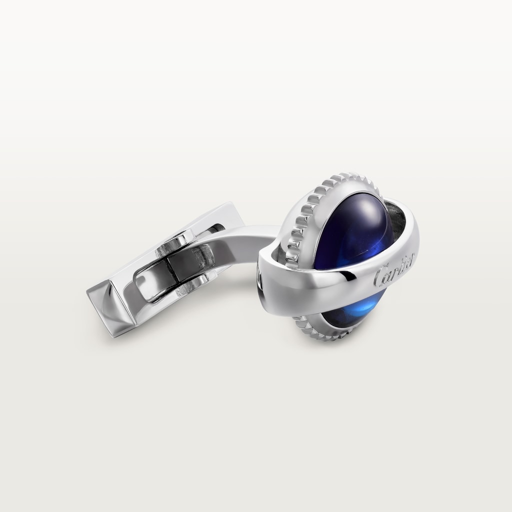 Ballon Bleu de Cartier silver cufflinksSterling silver, palladium finish, synthetic spinel