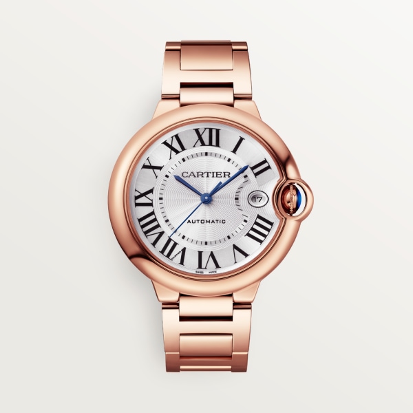 Ballon Bleu de Cartier watch 40mm, automatic movement, 18K rose gold