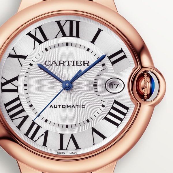 Ballon Bleu de Cartier watch 40mm, automatic movement, 18K rose gold