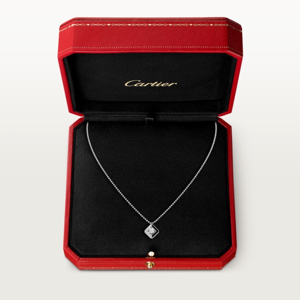 Galanterie de Cartier项链 白金，黑漆，钻石