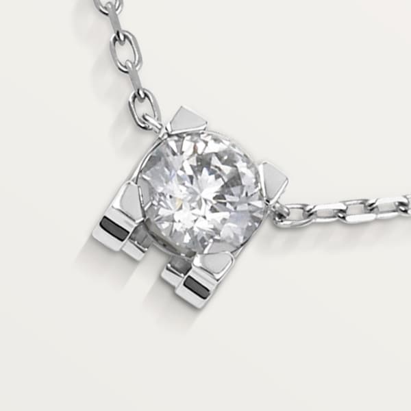 C de Cartier necklace White gold, diamond