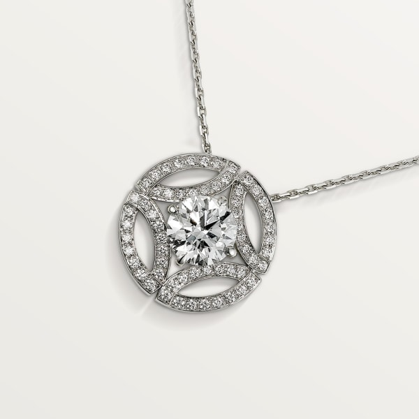 Galanterie de Cartier necklace White gold, diamonds