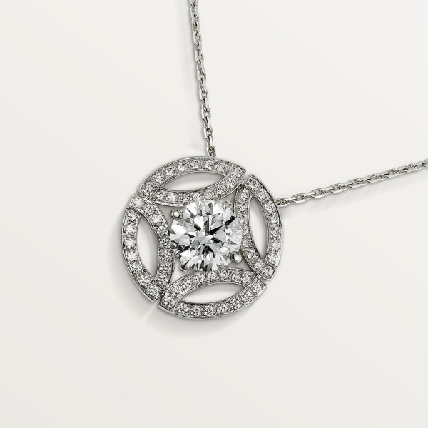 Galanterie de Cartier项链 白金，钻石