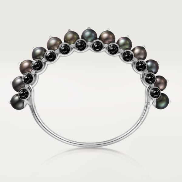 Clash de Cartier bracelet Rhodium-finish white gold, Tahiti pearls, onyx, diamonds