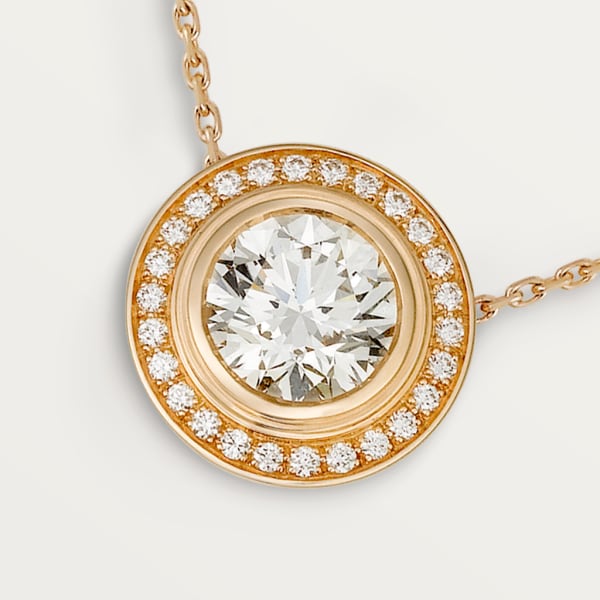 Cartier d'Amour项链 玫瑰金，钻石