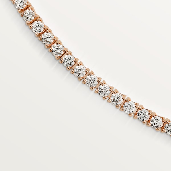Essential Lines necklace Rose gold, diamonds