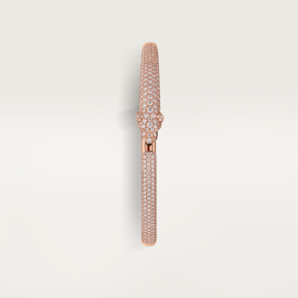 Panthère de Cartier bracelet, small model, paved  Rose gold, onyx, emeralds, diamonds