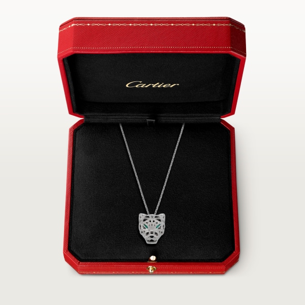 Panthère de Cartier necklace White gold, emeralds, diamonds, onyx