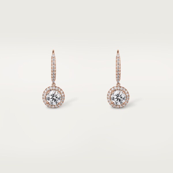 Cartier Destinée earrings Rose gold, diamonds